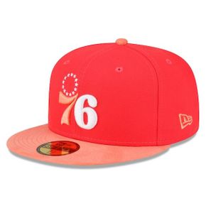 [해외] 1022591 뉴에라 모자 NBA 필라델피아 세븐티식서스 Tonal 59FIFTY Fitted Hat Red/Peach