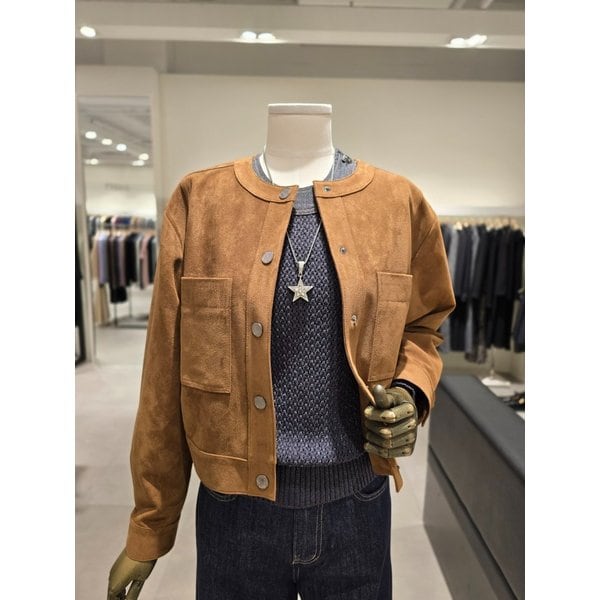 [파주점] 크롭 스웨이드 자켓 JS2B3LTT41