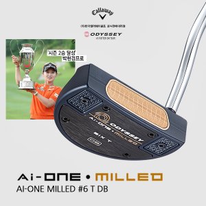 BIG GOLF [한국캘러웨이 정품]2023년 오디세이 Ai-ONE 밀드 6T DB 퍼터/AI-ONE MLD SIX T DB