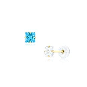 14K 언발 포인트 귀걸이(ST25508E)