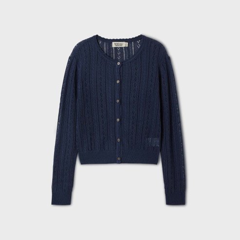 후아유 Croche Long Sleeve Cardigan WHCKF2533F