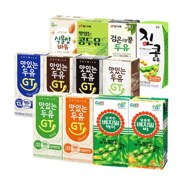 정식품 맛잇는 두유 브랜드 모음  / 베지밀 맛있는두유GT 콩두유 검은깨콩두유 바유 비건두유