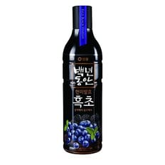 백년동안 흑초 블랙블루베리 900ml (1개)