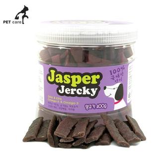 제이큐 애견간식추천 강아지간식 아르테미스 JASPER 프리미엄 펫푸드 양고기져키 400g