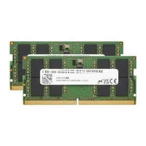 Micron 64GB DDR5 5600MHz PC5-44800 SO-DIMM 262pin 1.1v HBN5600M-32GX2 프린스턴 노트북 PC용