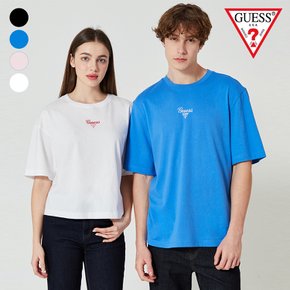 남여공용_필기체GUESS삼각반팔티 (MO2K9437)_s
