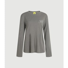 Print Point Basic Fit Long Sleeve T-shirt (grey)  LFTAA25140GYX