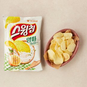 오리온 스윙칩 양파크림치즈맛 124g