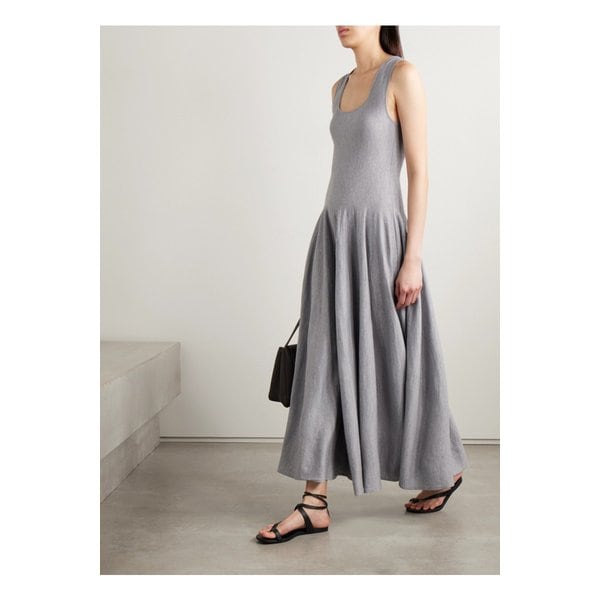 케이트 조디 플리츠 울 미디 드레스 그레이 46376663162859197