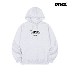 원즈 OZ 기모 후드티 LOVE (OZ193) 오트밀