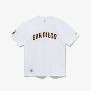 뉴에라 MLB 샌디에이고 파드리스 카모 패턴 로고 티셔츠 화이트 14179181