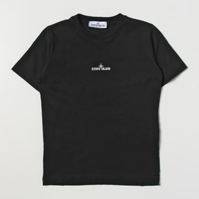 쥬니어 그래픽 로고 티셔츠 블랙 21055 (8,10)