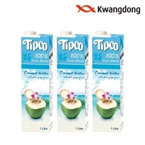 [무료배송] 광동 팁코 코코넛워터 혼합주스 1L x 3팩