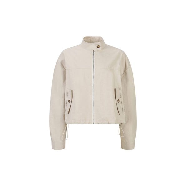 넥 버튼 밑단 셔링 코튼 점퍼 (VJMAI2105)