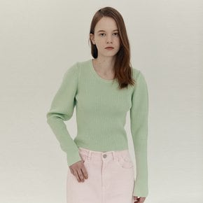 VOLUME SLEEVE KNIT_MINT