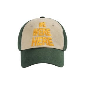 WE WERE HERE TWO TONE BALL CAP GREEN WEWERE 볼캡 그린