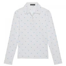 지포어 STAR PRINT LONG SLEEVE POLO G4LS23K560-SNO 여성 스타 프린트 롱 슬리브 폴로 골프 티