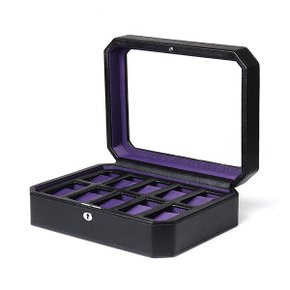 울프 458403 Windsor 10pc Watch Box Blk Pur 시계보관함