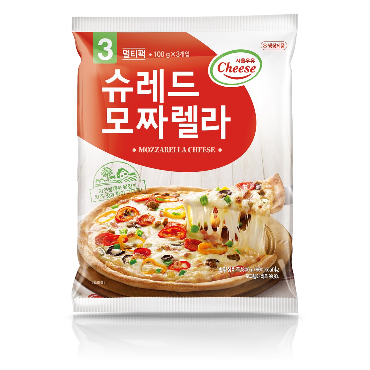 서울우유] 슈레드 모짜렐라 치즈 300G, 새벽배송