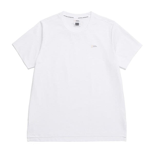 [부산점] N252WTS030 010 내셔널지오그래픽 여성용 W` 크로우 COOL MAX 스몰로고 중힙기장 반팔 티셔츠