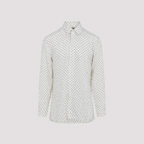 톰포드 HRN004FMS082 WUC WHITE BLUE Tom Ford Fluid Shirt