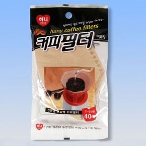 하니 커피필터 여과지 2-5인 40매