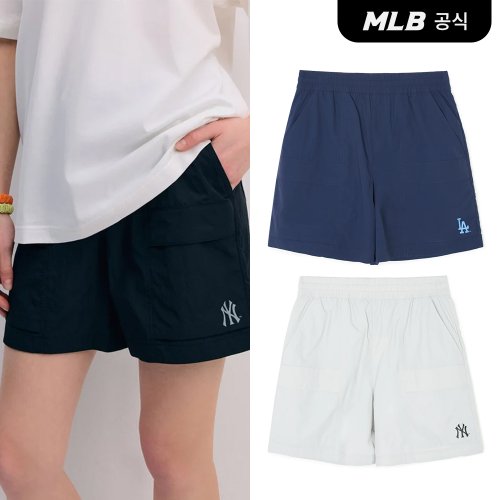 [코리아공식] [MLB] 바시티 베이직 나일론 포켓 5부 반바지 (3 COLOR)