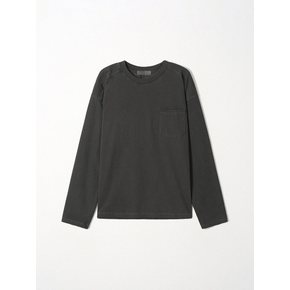 Pigment Pocket LS T-shirt_Charcoal