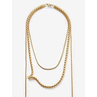 먼데이에디션 movement layered necklace