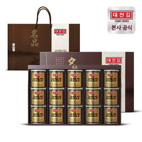명품 곱창김 캔김 선물세트 30g × 15캔