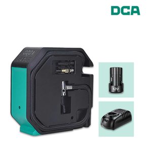 DCA ADQE120DK 충전 공기 주입기 12V 2.0Ah 1팩/고속충전기 8.3BAR 주입 노즐 포함/디지털화면/