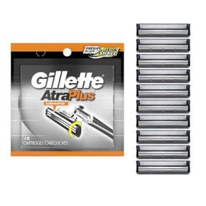 미국 질레트 면도날 리필 교체 Gillette AltraPlus Mens Razor Blade Refills 10 Count LubraSof