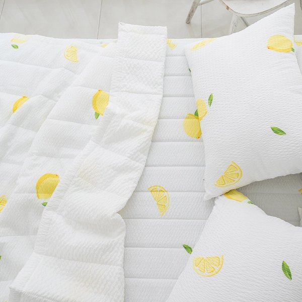 더블리 달콤레몬 시어서커 간절기 여름이불 SS 풀세트