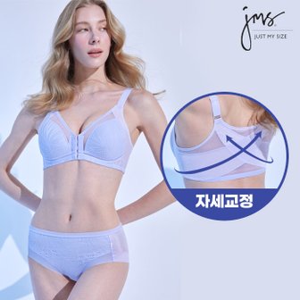 저스트마이사이즈 밸런스 핏 프론트훅 브라+팬티 블루 JMW3N14_T