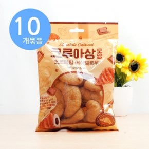 크루아상 모양 초코필링 머쉬멜로우 105g x10개