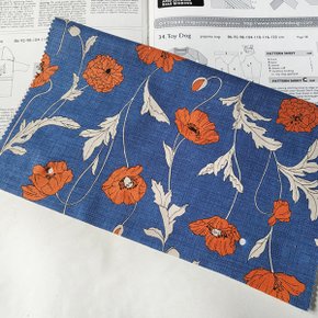 양귀비 옥스포드 Cotton100 2칼라 44인치