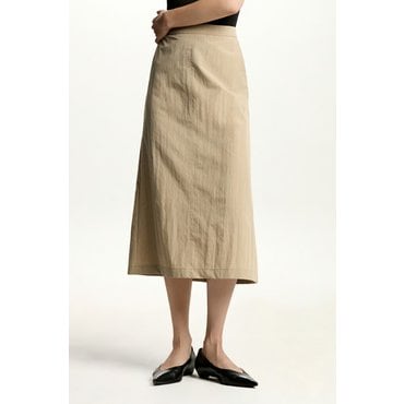 DKNY 코튼 세미 A라인 스커트 (DW2F7WSC818L)