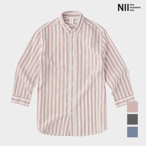 NII 남성 셔츠 칼라 칠부셔츠 NNXNLVM2321_P301787796