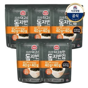 [사조대림] 더고소한 자반김 돌자반 80g(40g+40g) x5개