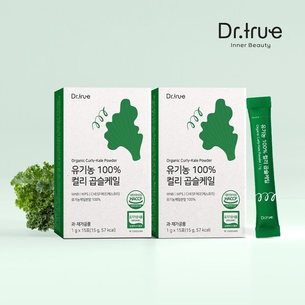 닥터트루 유기농 컬리 곱슬 케일 분말 100 15포x2박스