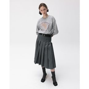 [23FW] Midi Pleats Skirt [Melange Gray] JWSK3F903G3