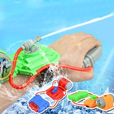 특이한 3색 팔찌 손목 착용 그랩 물총 부드러운 펌프 대용량 워터건 물놀이 용품 야외 장난감 인싸템
