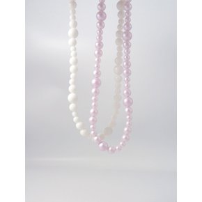 Bubble Metallic Pink Necklace