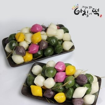 아침에떡 송편세트 2호 3kg (오색송편 47개+모시 34개)