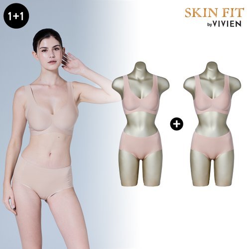 [멤버십] [1+1] 비비안 컴포트 심리스 브라팬티 2세트