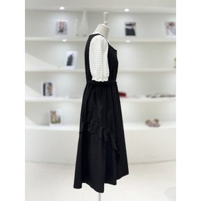 [여주점] 여성 셔링 포인트 슬리브리스 집업 원피스 (L253PSE013)