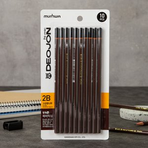 문화연필 [문화] 더존 2B연필 0.5mm (10입)