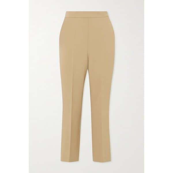 네페타 크롭 울 혼방 크레이프 슬림 팬츠 베이지 1647597303366128