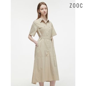 ZOOC 백 날개 셔츠 원피스 BE_Z222MSE059