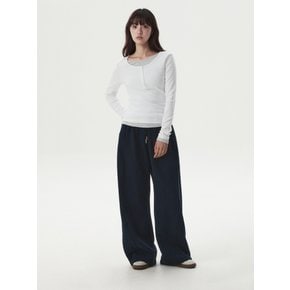 Layered Henryneck Long Sleeve T-shirt(F) WHLAG4T24F